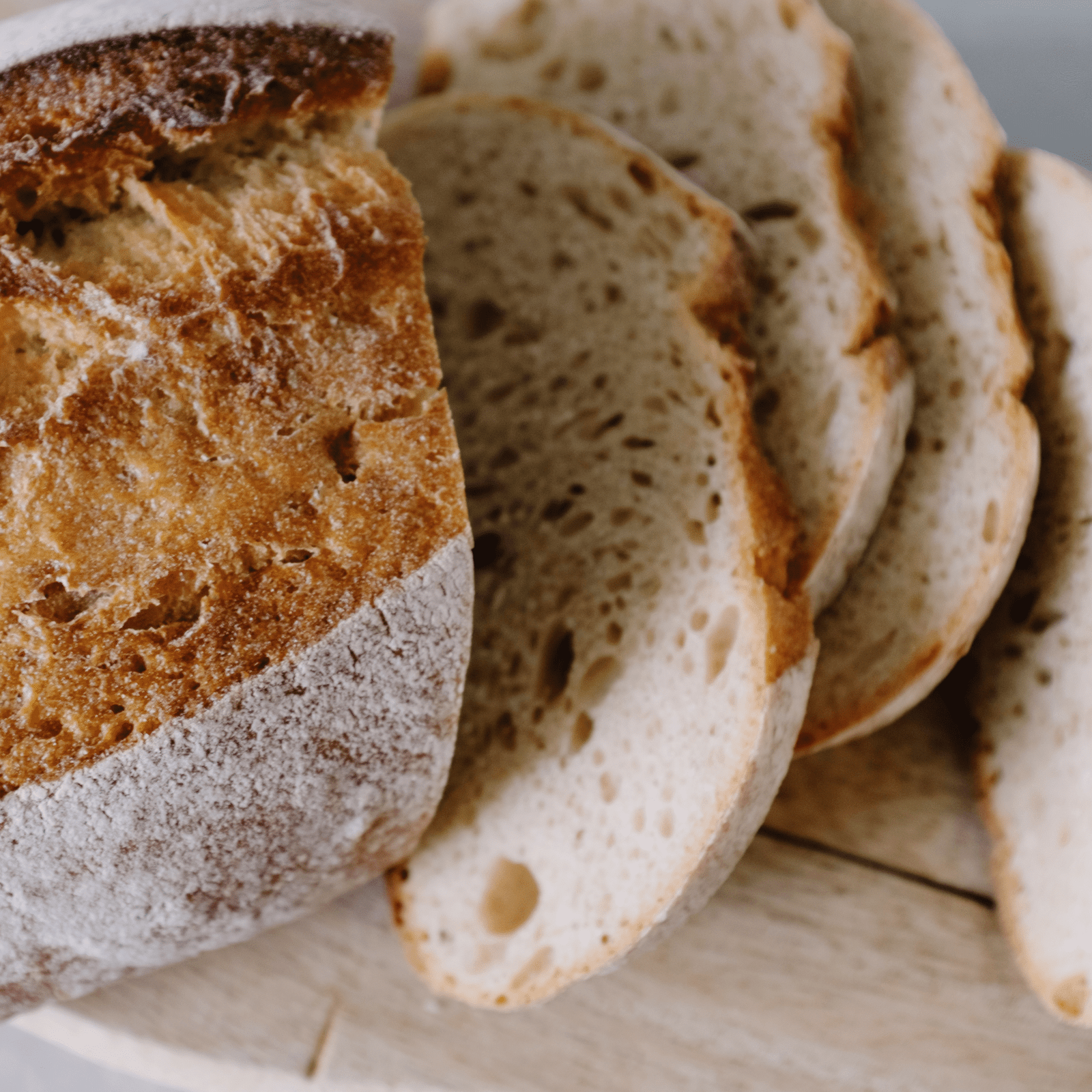 Partially Sliced Artisan Bread