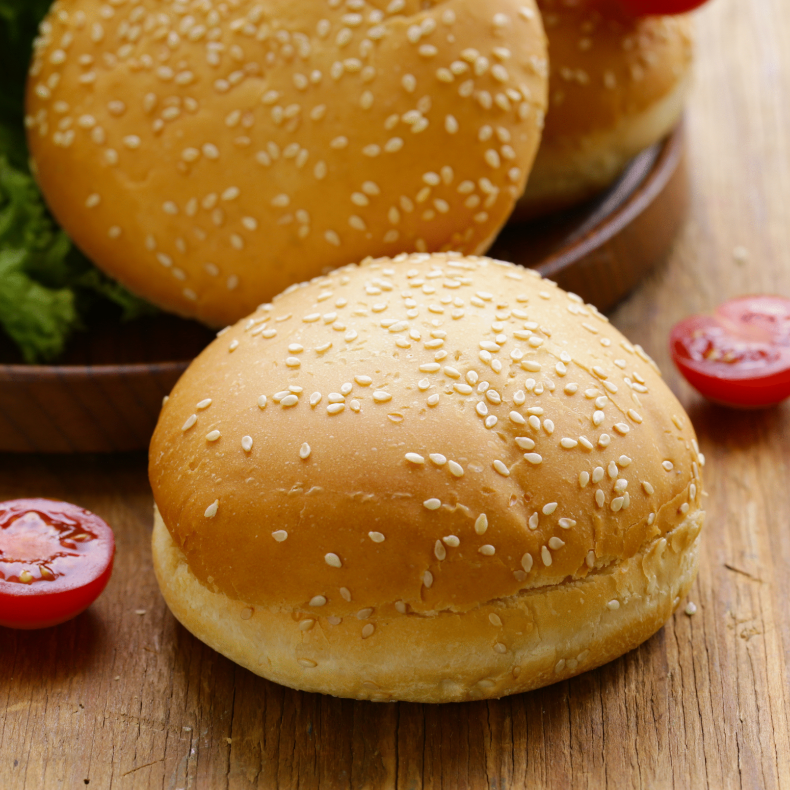Sesame Topped White Bun