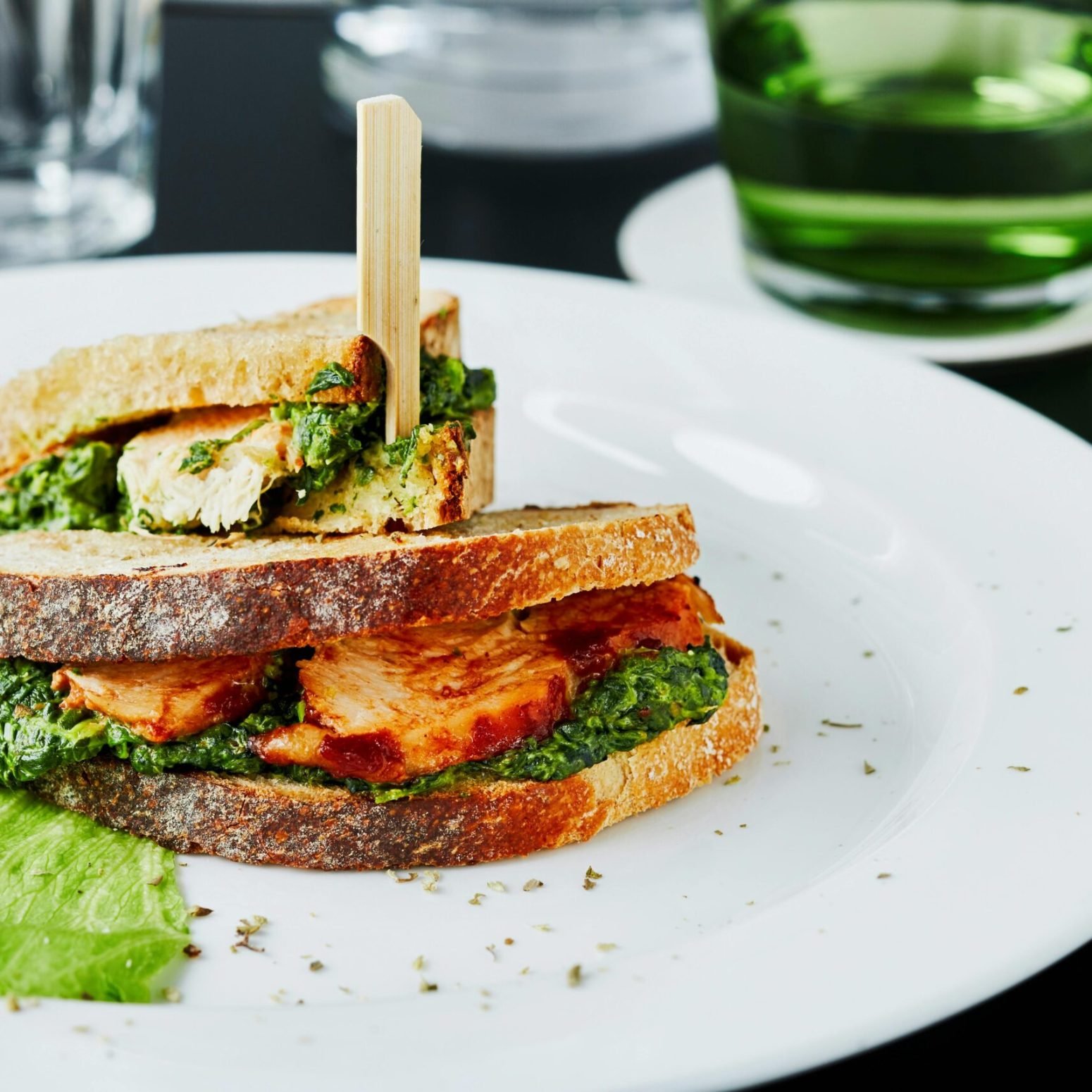 Artisan Bread Sandwich Display Image